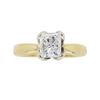 Image 1 : 14KT Two Tone Gold 0.78ct Diamond Ring