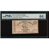 Image 1 : 1863 Five Cent North Carolina Obsolete Note PMG 64EQ