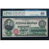 Image 1 : 1862 $1 Legal Tender Note PMG 40