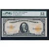 Image 1 : 1922 $10 Gold Certificate PMG 53