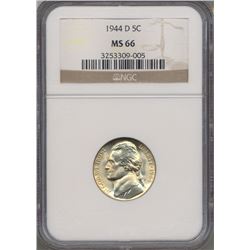 1944-D Jefferson Nickel NGC MS66