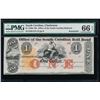 Image 1 : 1840s-70s South Carolina Note PMG 66EPQ