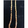 Image 2 : PLATED 14KT Gold Rope Chain