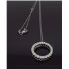 Image 2 : 18KT White Gold 0.80ctw Diamond Pendant with Chain