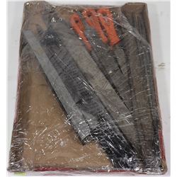 FLAT OF ASSORTED FILES AND RASPS.