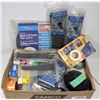 Image 1 : FLAT OF ASSORTED TAPE, ZIP TIES AND MORE.