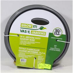 NEW GROW IT 50' MEDIUM DUTY GARDEN HOSE