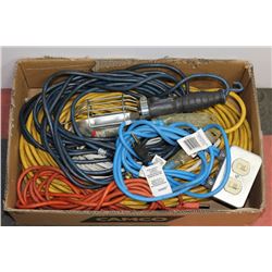 FLAT WITH EXTENSION CORDS AND MORE.