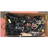 Image 1 : LARGE BOX OF ASSORTED AV CABLES, CHARGERS,