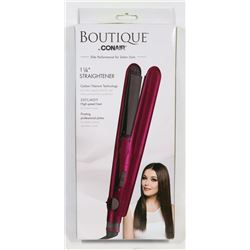 CONAIR BOUTIQUE 1.25" STRAIGHTENER, PINK.