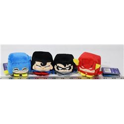 LOT OF 4 NEW DC COMICS CUBE PLUSHES