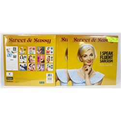 LOT OF 6 SWEET AND SASSY 2019 CALENDARS.