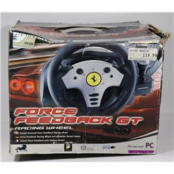PC FORCE FEEDBACK STEERING WHEEL WITH PEDALS
