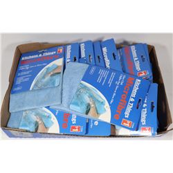 FLAT OF MICROFIBRE CLOTHS