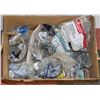 Image 1 : BOX OF ASSORTED HOUSEHOLD ITEMS INCL NUTS, BOLTS.