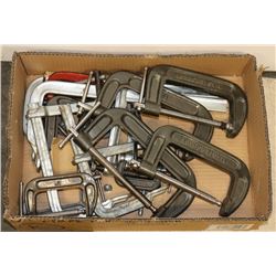 LOT OF C- CLAMPS.