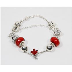 NEW! PANDORA STYLE 925 SILVER CHARM BRACELET