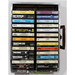 CASE OF ROCK CASSETTES, ZEPPELIN AND MORE