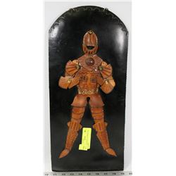 VINTAGE KNIGHT IN ARMOR REAL LEATHER