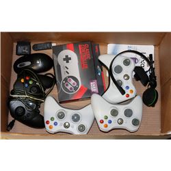 BOX OF ASSORTED ELECTRONICS INCL NEW SUPER