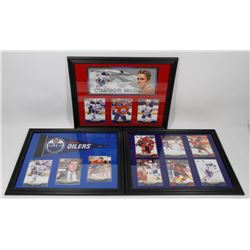 LOT OF 3 CONNOR MCDAVID FRAMED CARD PICTURES.