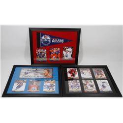 LOT OF 3 CONNOR MCDAVID FRAMED CARD PICTURES.