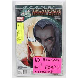 LOT OF 10 RANDOM #1 COLLECTORS COMICS