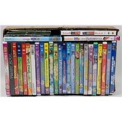 LOT OF 28 CHILDRENS DVDS