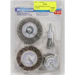 NEW MASTERCRAFT 4-PC BRUSHES & WHEEL