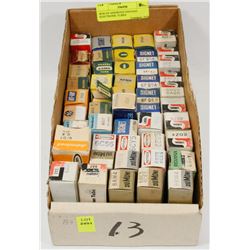 BOX OF ASSORTED VINTAGE ELECTRONIC TUBES