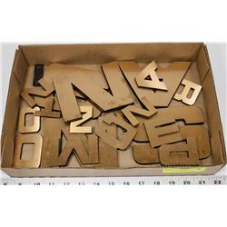 ASSORTED BRASS LETTERS