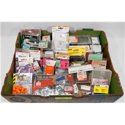 FLAT OF ASSORTED DRYWALLING AND HANDYMAN PARTS