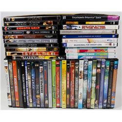 LOT OF 49 DVD'S INCLUDES LORD OF THE RINGS,