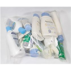 BAG OF ASST BODY WASH CREAMS AND GELS