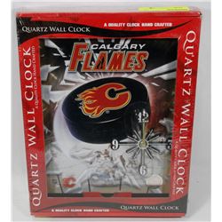 CALGARY FLAMES QUARTZ WALL CLOCK