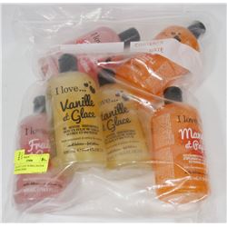 BAG OF "I LOVE" BUBBLE BATH & SHOWER CREME