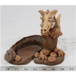 LARGE HANDMADE CLAY DRAGON WINDRIDGE BC