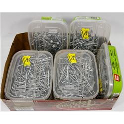7 NEW BOXES OF SPIRAL GALVANIZED STANDARD NAILS