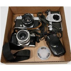 VINTAGE CAMERAS: PENTAX ASAHI, PENTAX MZ50 ETC.