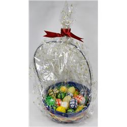 BASKET OF EASTER CANDLE EGGS