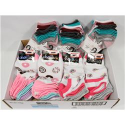 A FLAT OF 55 PAIR OF LADIES ANKLE