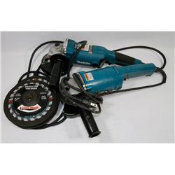 LOT OF 2 MAKITA GRINDERS WITH 2 NEW GRINDING