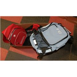 4 ASSORTED BACK PACKS