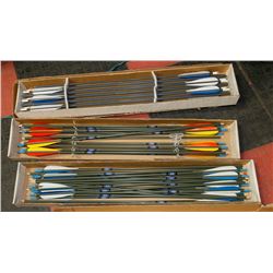 NEW CUSTOM 48 ARROWS IN BOX, PRACTICE, NO TIPS