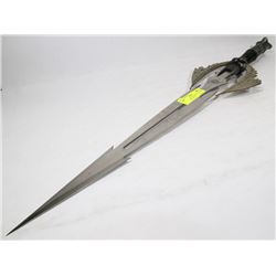 DOUBLE EDGE DECORATIVE SWORD WITH SKULLS AND
