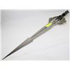 DOUBLE EDGE DECORATIVE SWORD WITH SKULLS AND