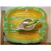 18)  VINTAGE CORN ON THE COB DISH