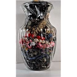 2)  LARGE JAR OF ASSORTED PENDANTS