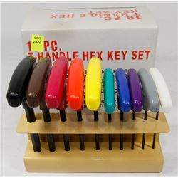 NEW 10PC T-HANDLE HEX KEY SET