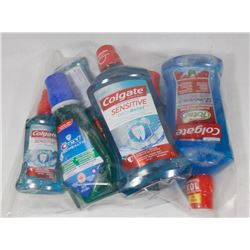 BAG OF ASSORTED MOUTH WASH
